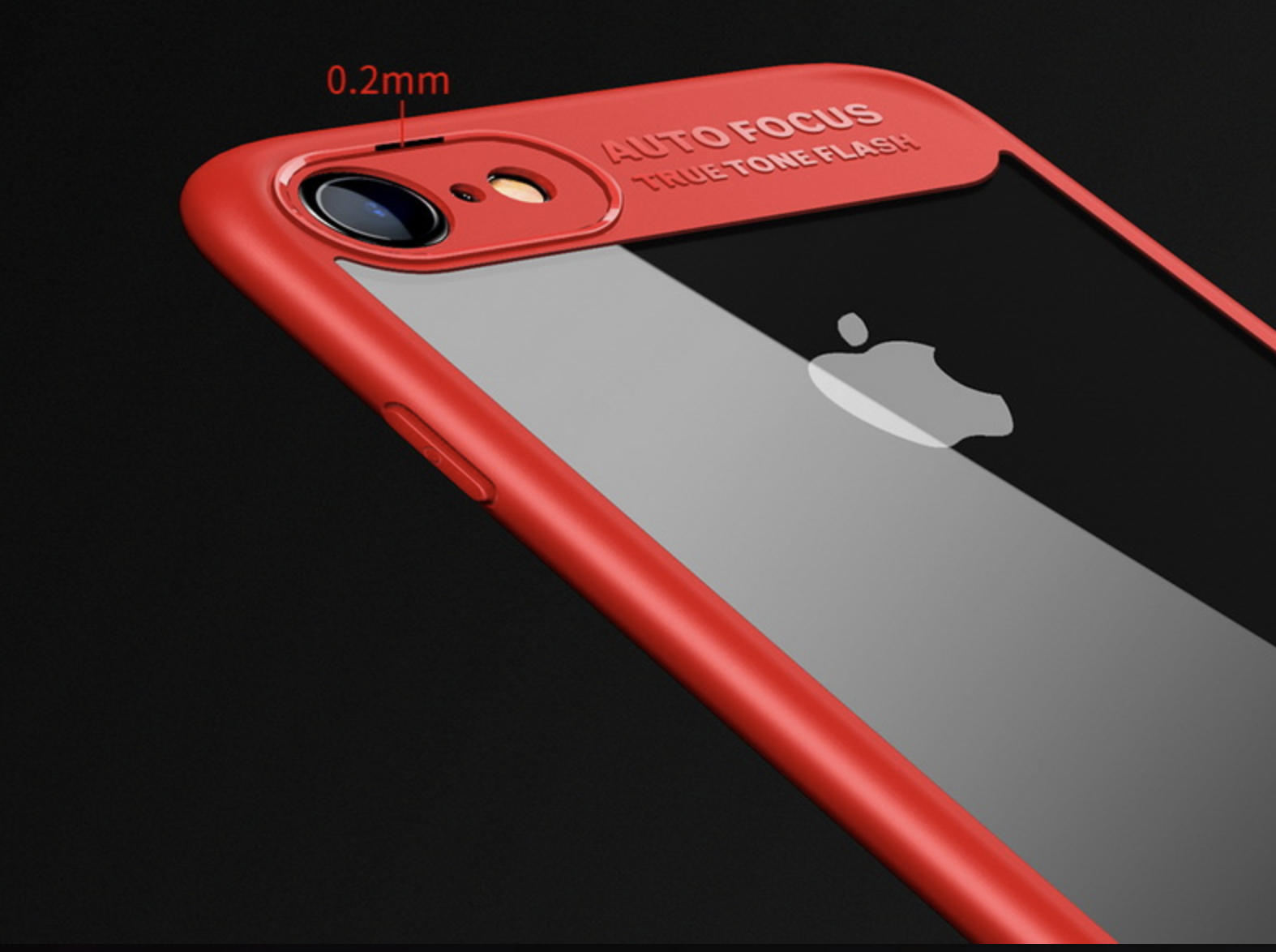 2 för 1 - Tunt iPhone 7/8 mobilskal - Röd